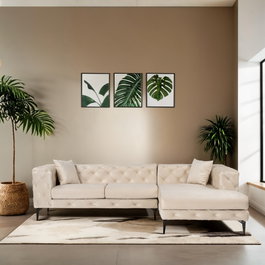 Atelier Del Sofa Como Eco Right - Beige, Black